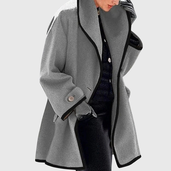 Women's Fleece Jacket – Warm Double-Button Winter Jacket with Pockets