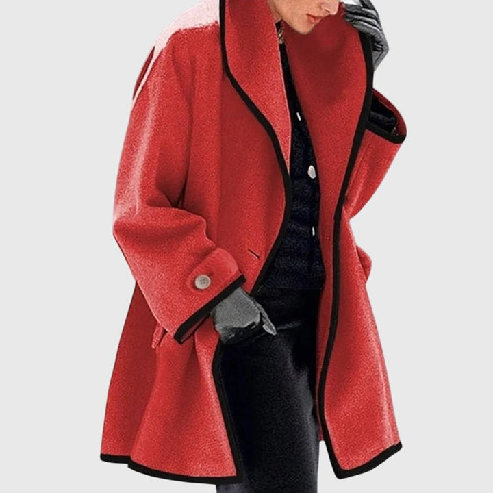 Women's Fleece Jacket – Warm Double-Button Winter Jacket with Pockets