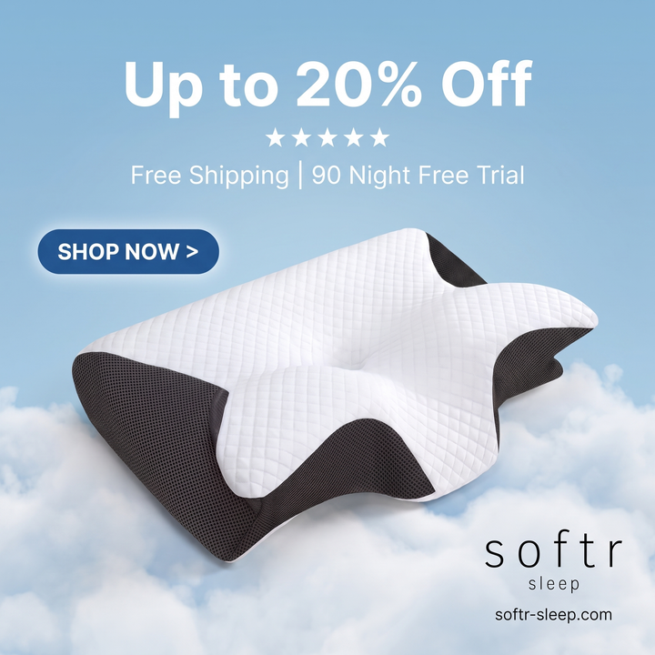 Neck Support Memory Foam Pillow for Side & Back Sleepers