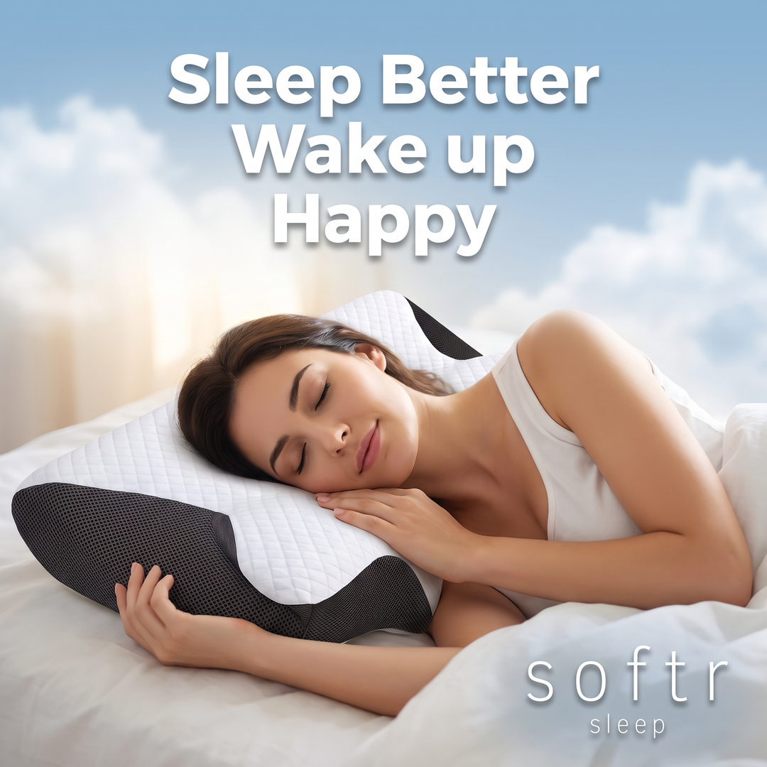 Neck Support Memory Foam Pillow for Side & Back Sleepers