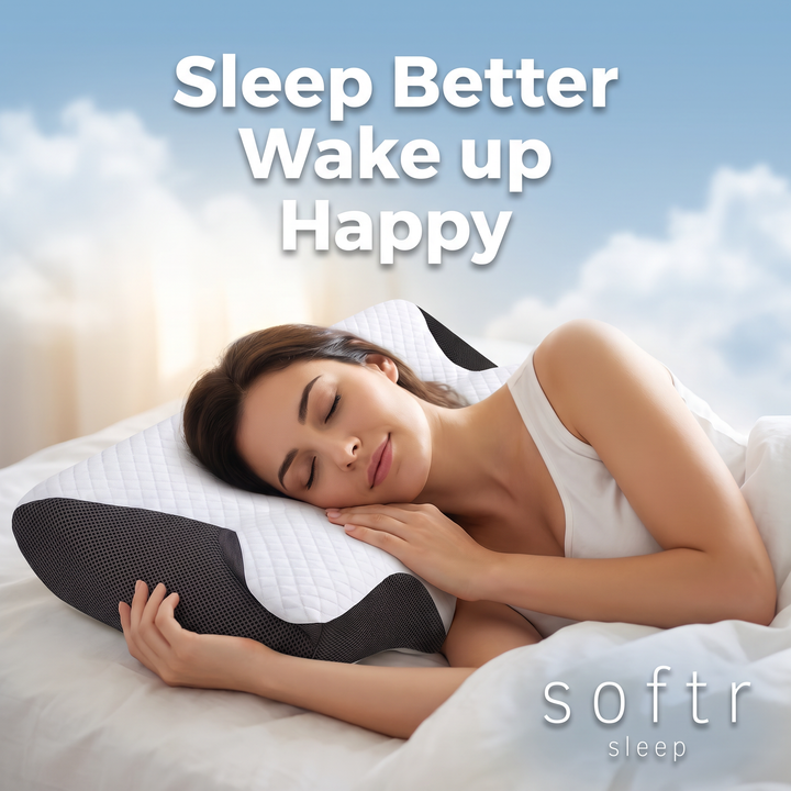 Neck Support Memory Foam Pillow for Side & Back Sleepers