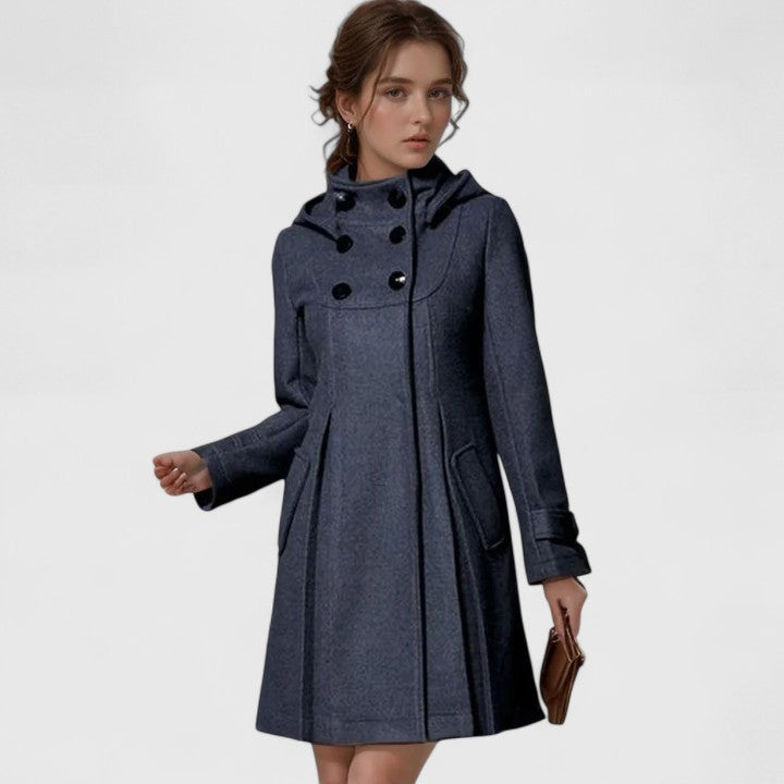 Women's Tailored Jacket – Sleek Fitted Coat with Side Pockets