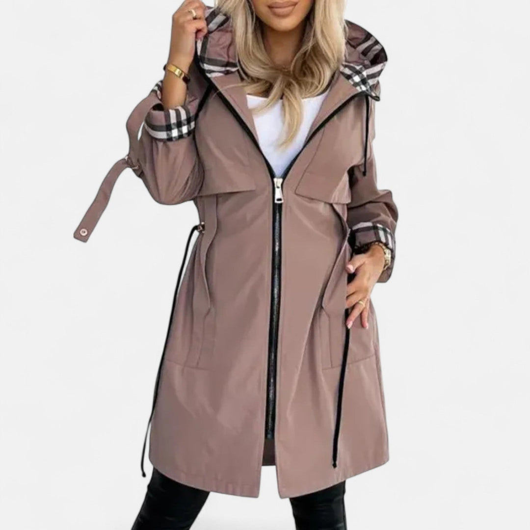 Women's Waterproof Rain Coat – Hooded Windproof Lightweight Jacket