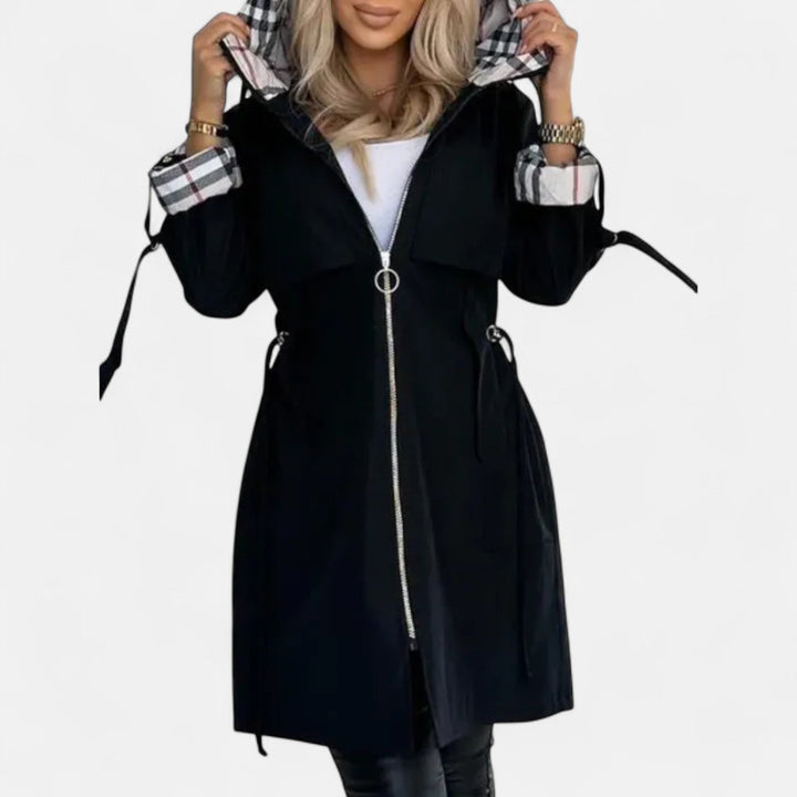 Women's Waterproof Rain Coat – Hooded Windproof Lightweight Jacket