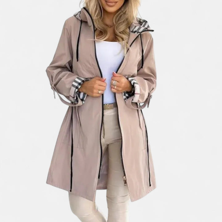 Women's Waterproof Rain Coat – Hooded Windproof Lightweight Jacket
