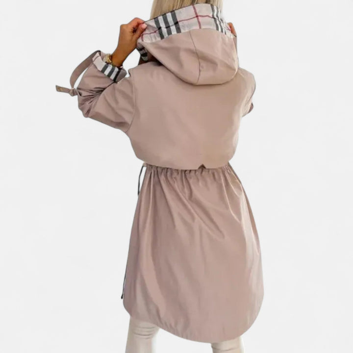 Women's Waterproof Rain Coat – Hooded Windproof Lightweight Jacket